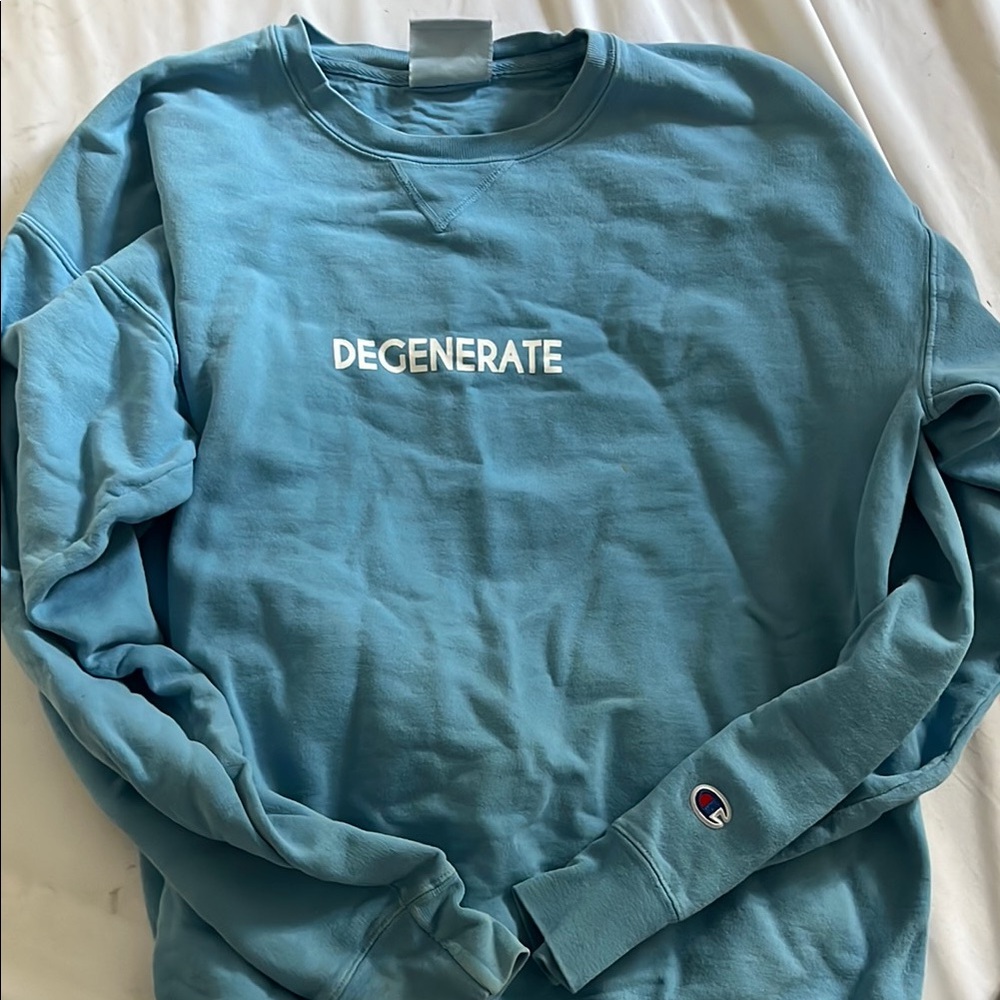 Barstool Degenerate Crewneck Champion Size M